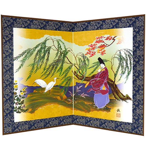 源氏物語 屏風 「薄雲」 | 京都の美術印刷ならサンエムカラー