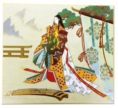 源氏物語 色紙 「松風」 | 京都の美術印刷ならサンエムカラー